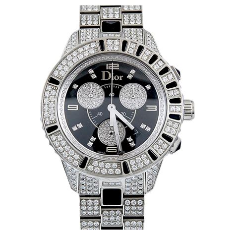 diamond dior watches|diamond studded watches.